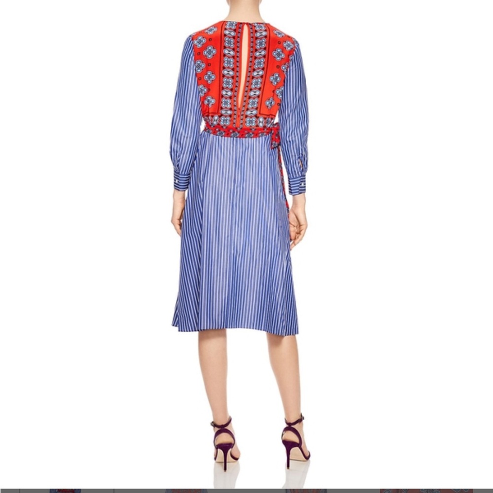 Sandro Isadora Mixed-Print Midi Dress - Picture 2 of 6